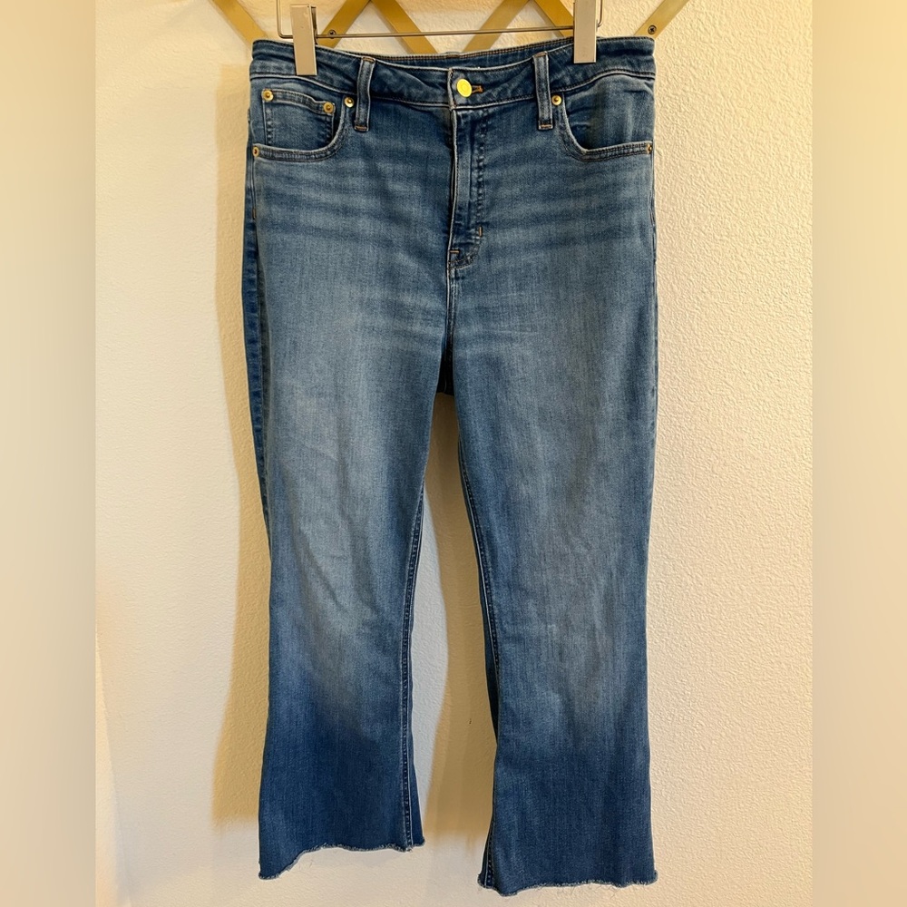 J. Crew Skinny Flare Raw Hem Jeans 31